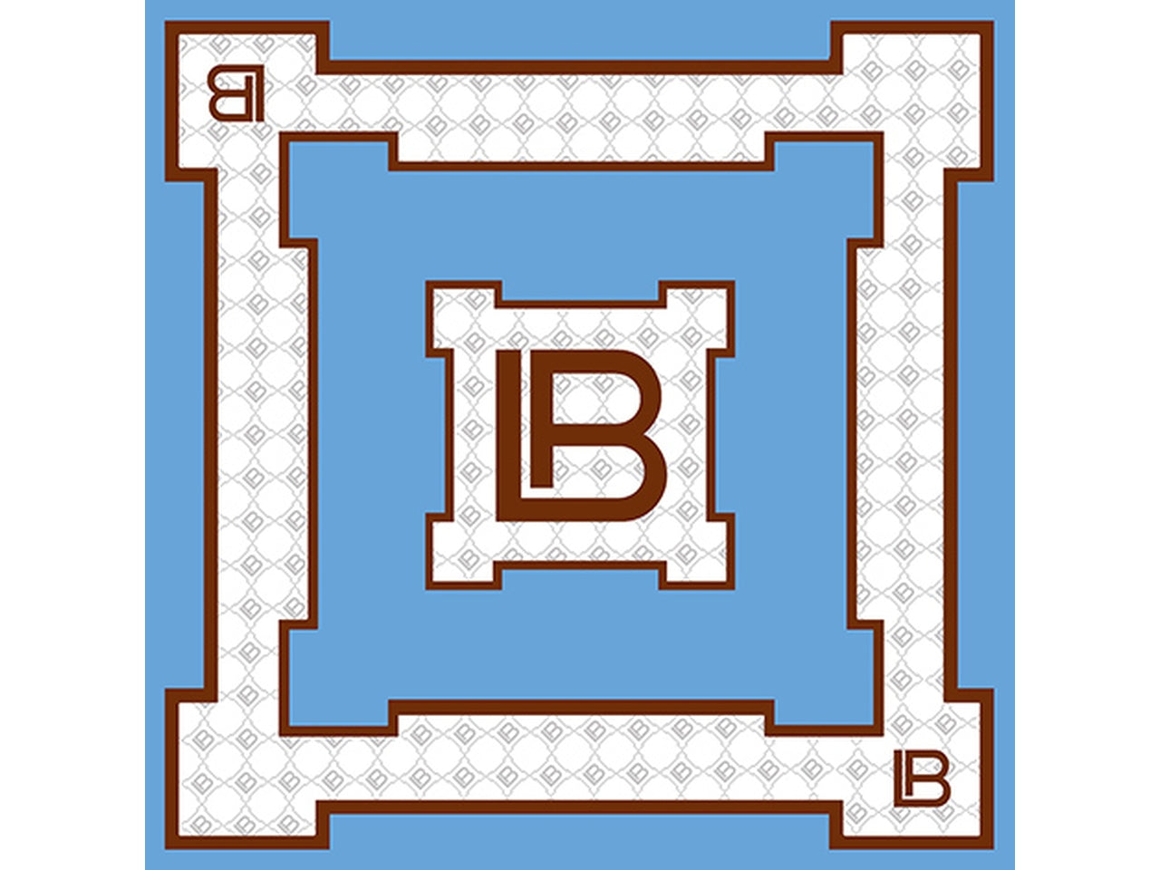 FOULARD CASTELLETTO AZZURRO 90X90CM