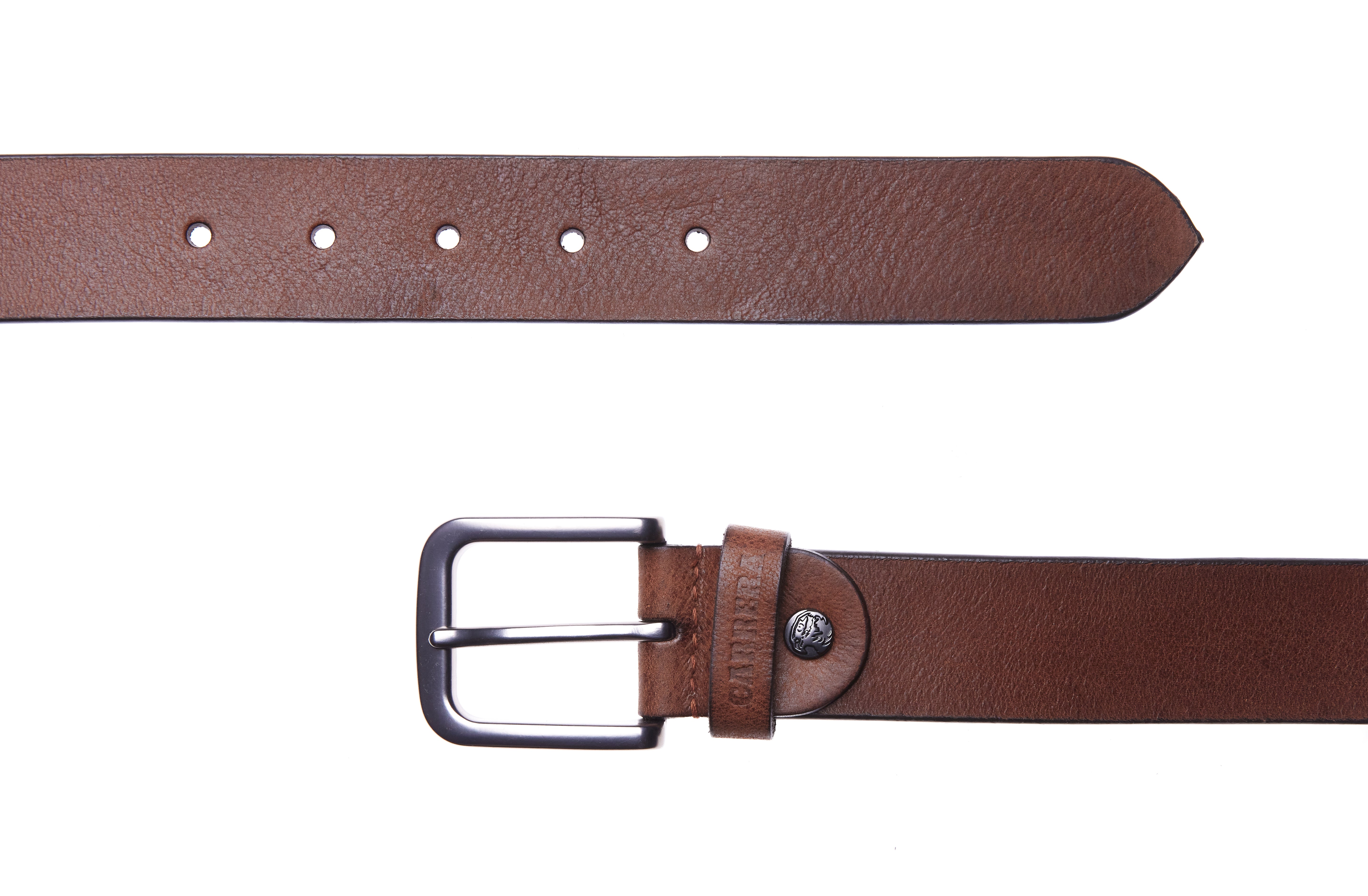 CINTURA DA UOMO CARRERA IN PELLE 3,5CM COGNAC TAGLIA M