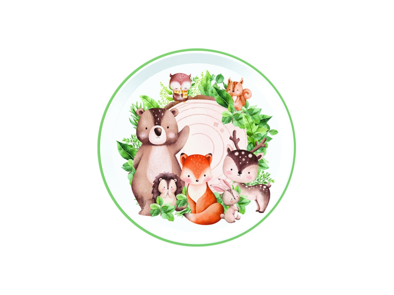 PIATTI WOOD ANIMALS 22CM CONFEZIONE 6 PEZZI