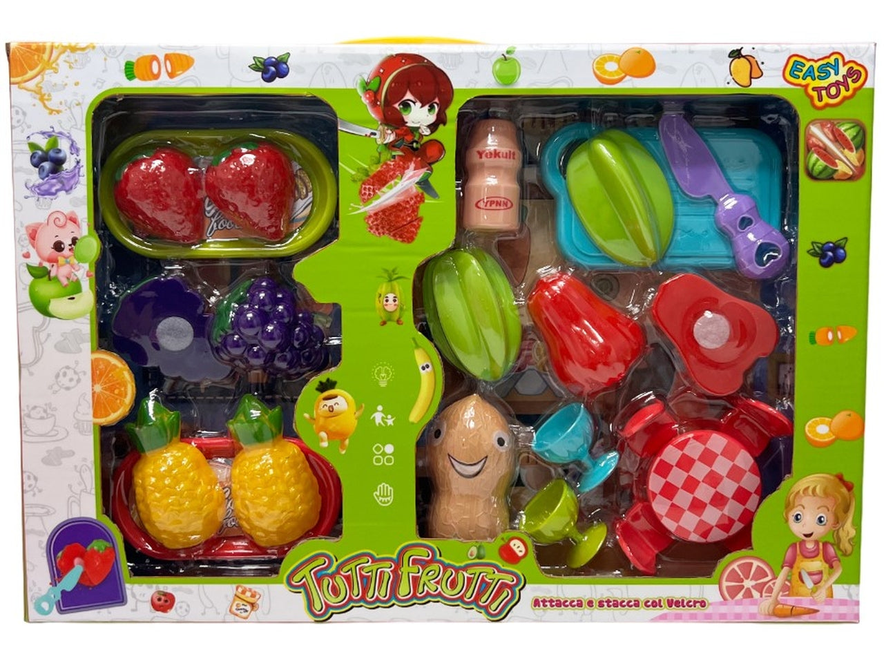 Frutta e verdura con velcro