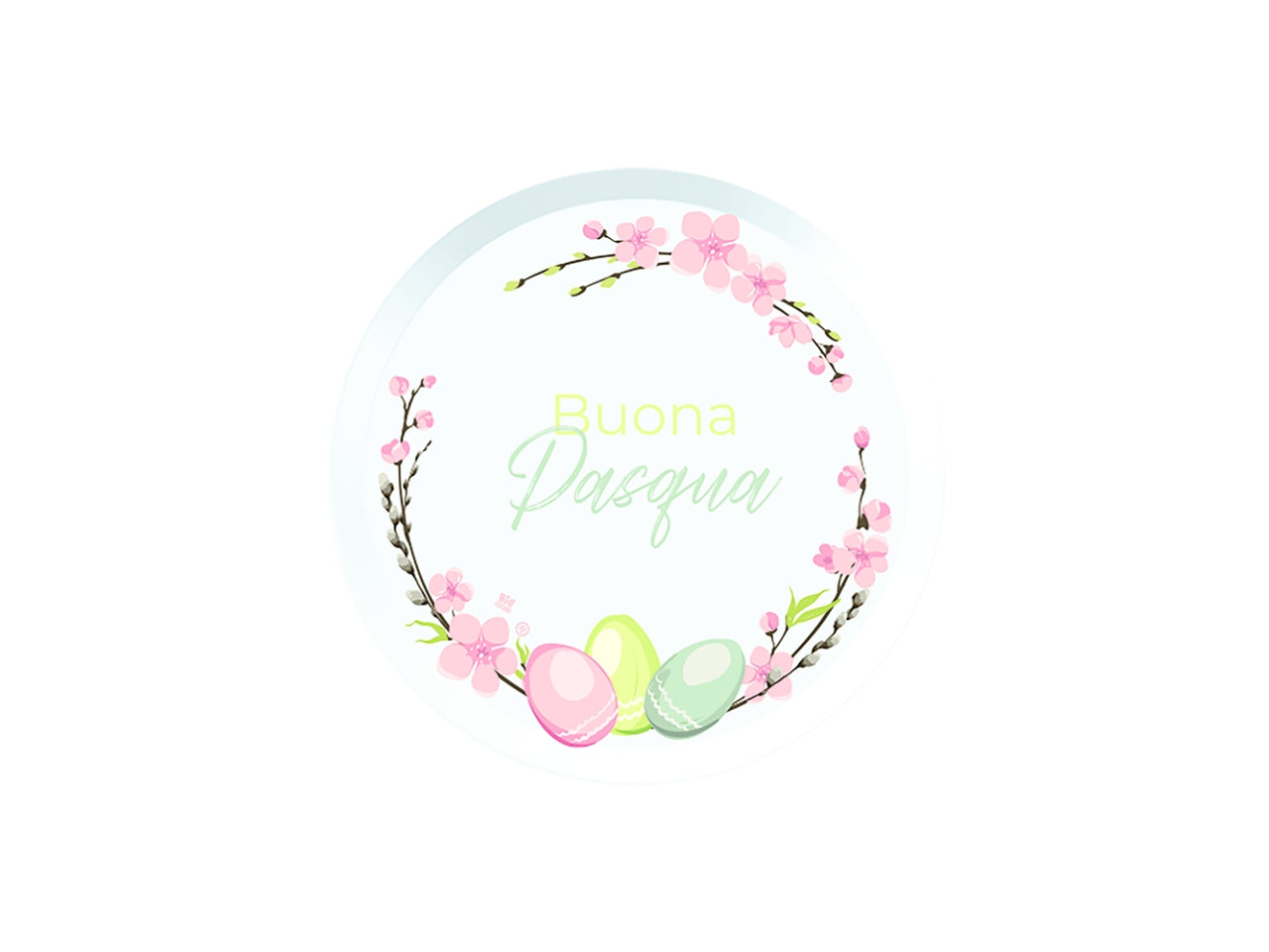 PIATTI BUONA PASQUA 18CM CONFEZIONE 6 PEZZI