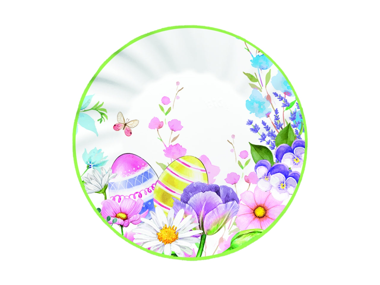 PIATTI FLORAL EASTER 20CM CONFEZIONE 6 PEZZI