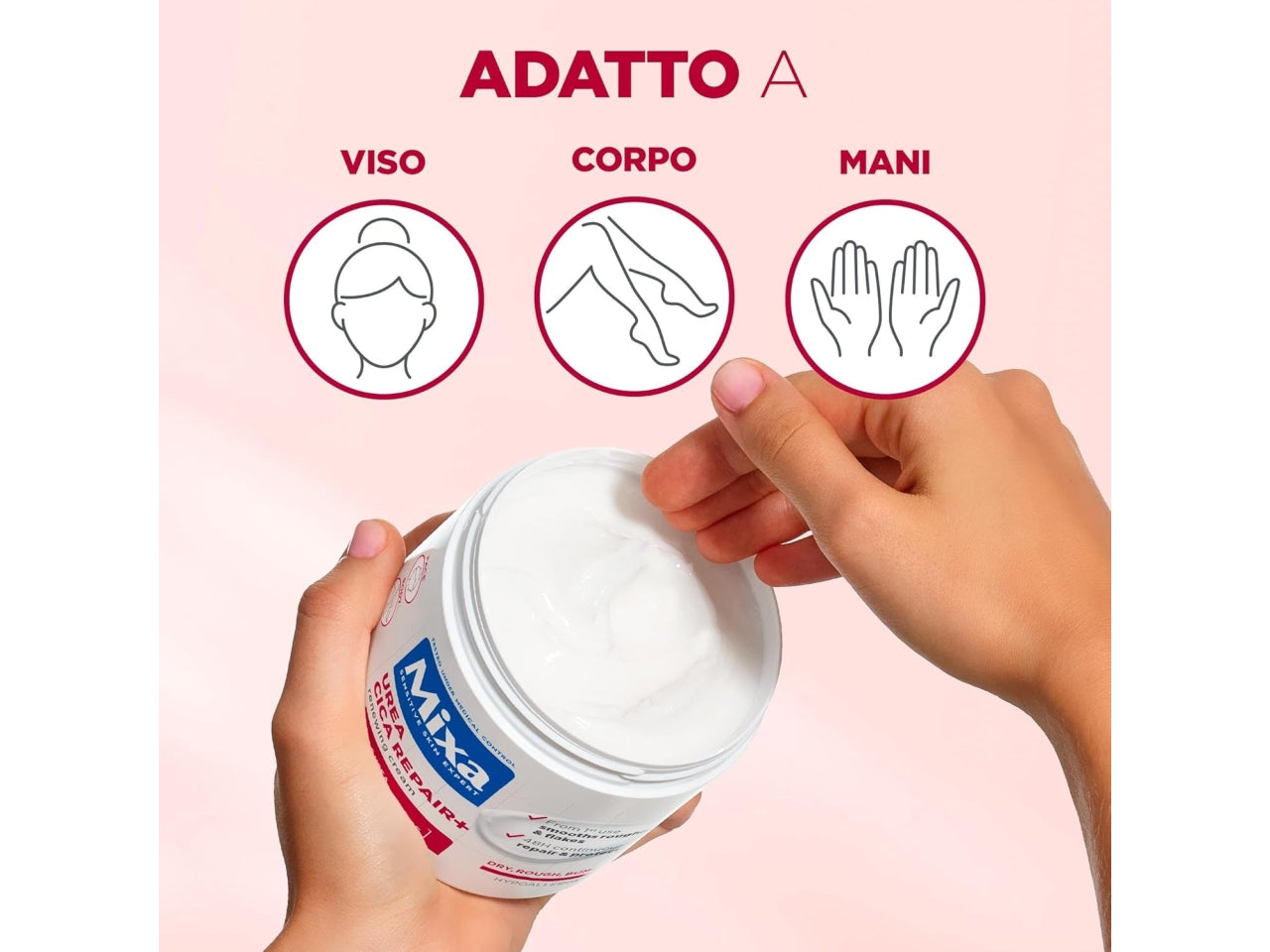 MIXA CICA UREA CREMA RIPARATRICE LEVIGANTE PER PELLI SECCHE 400ML