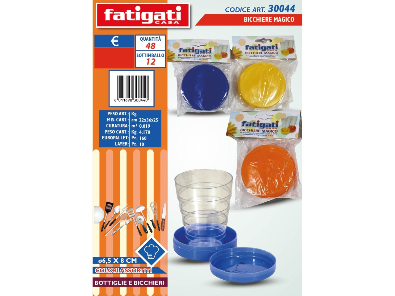 BICCHIERE MAGICO 6,5XH.8CM