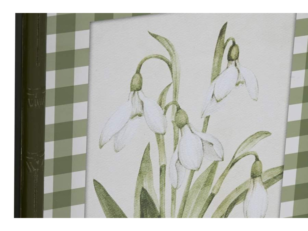 Quadro cristallo abete 30x2,5x40cm soggetto botanico in 4 modelli assortiti