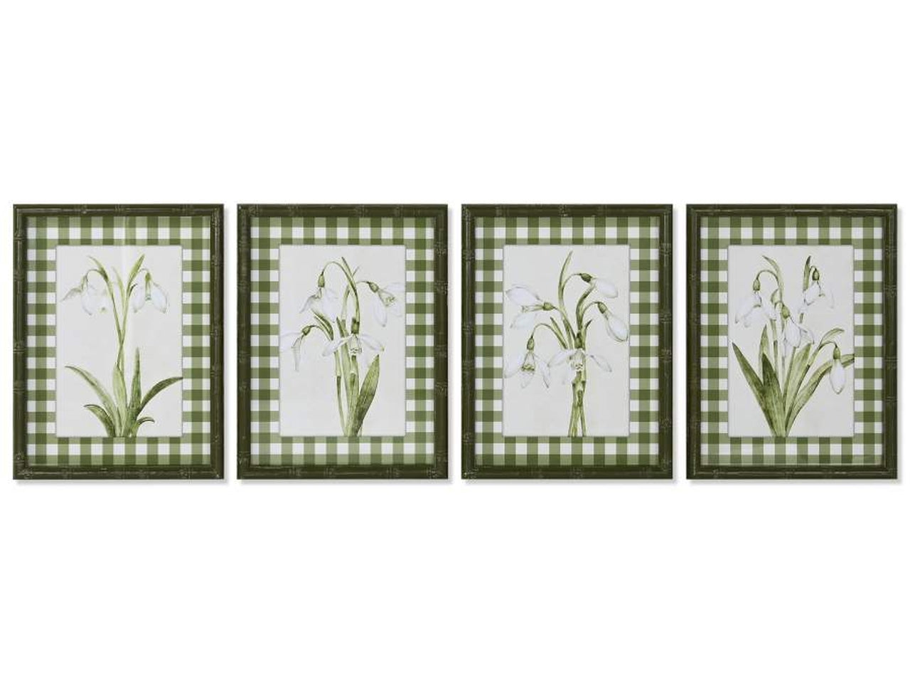 Quadro cristallo abete 30x2,5x40cm soggetto botanico in 4 modelli assortiti