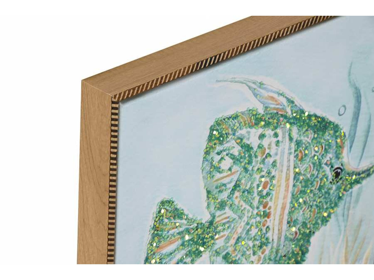 Quadro tela 30x3x30cm paillette in 4 modelli