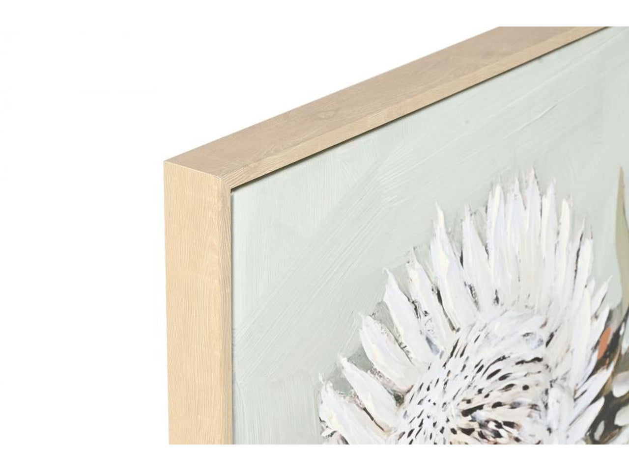 Quadro tela 83x4,3x83cm pitturato a mano in 2 modelli assortiti