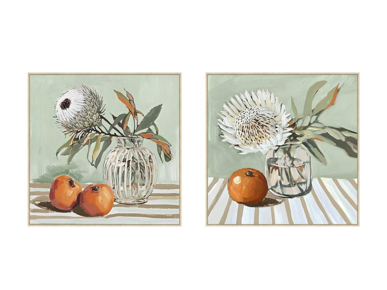 Quadro tela 83x4,3x83cm pitturato a mano in 2 modelli assortiti