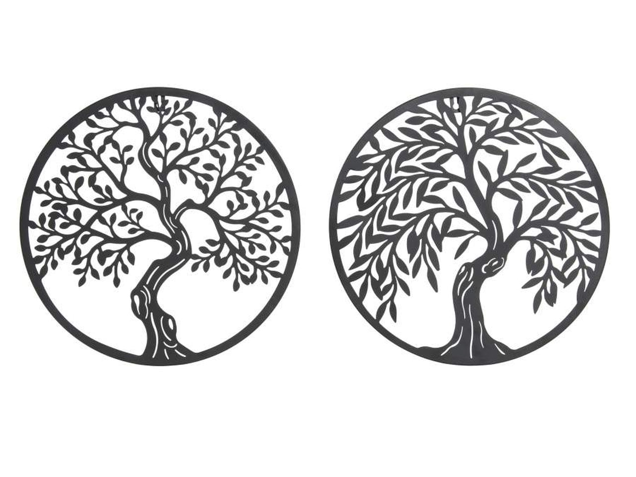 Decorazioni per le pareti metallo 40x1x40cm albero