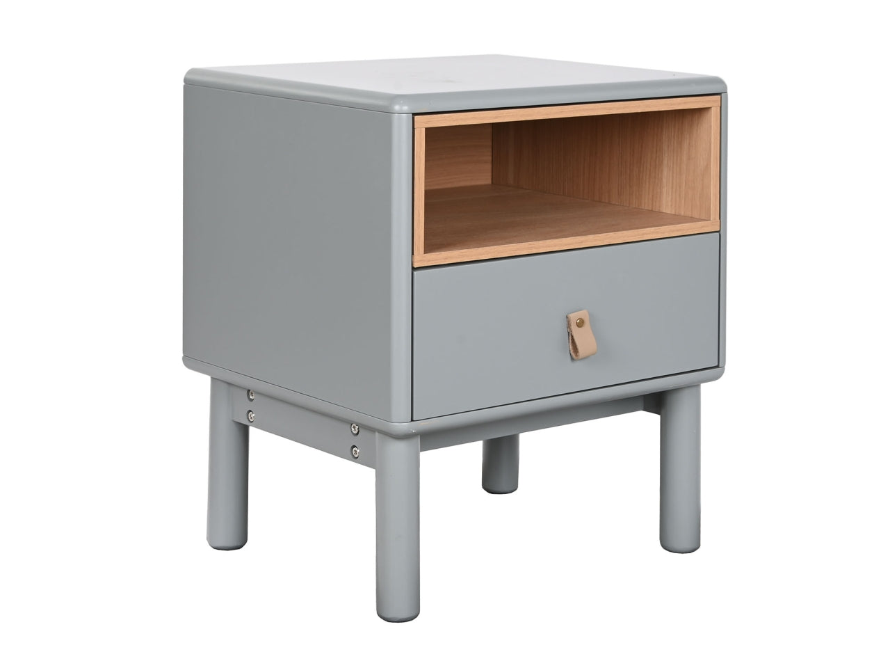 Mobile comodino 48x40x55cm di colore grigio