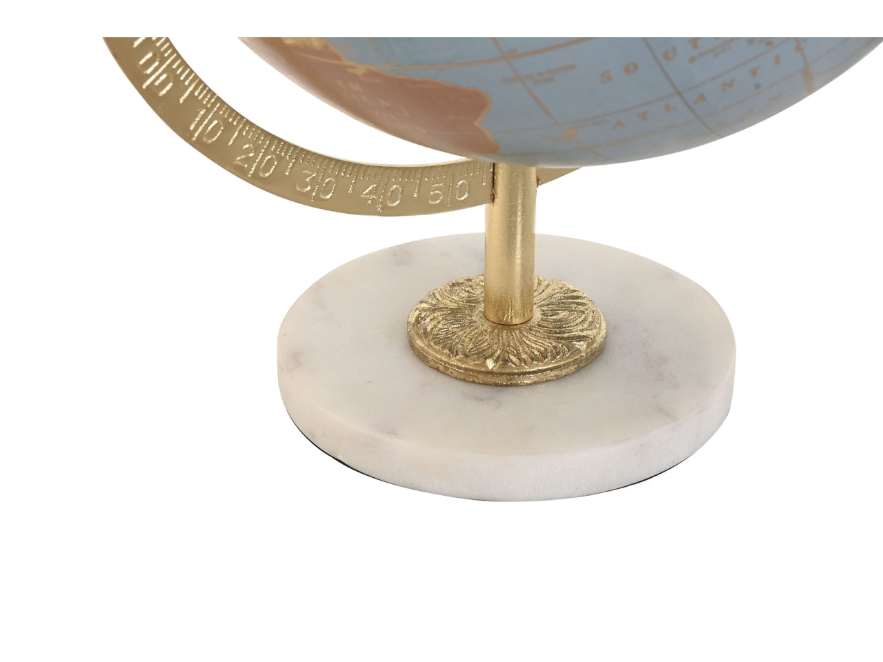 Mappamondo pvc marmo 22x20x30cm di colore azzurro