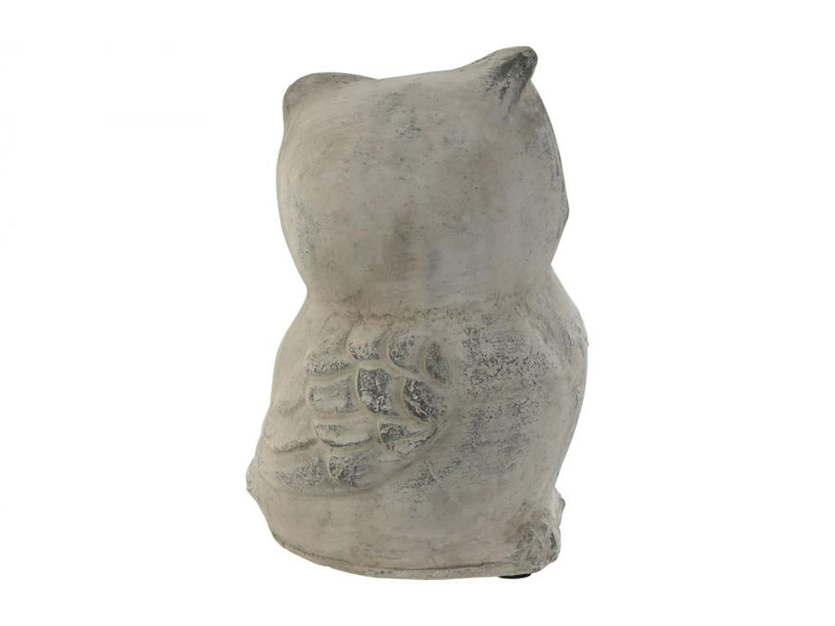 Statua gufo consumato 10x9x14 in cemento in 3 modelli assortiti $