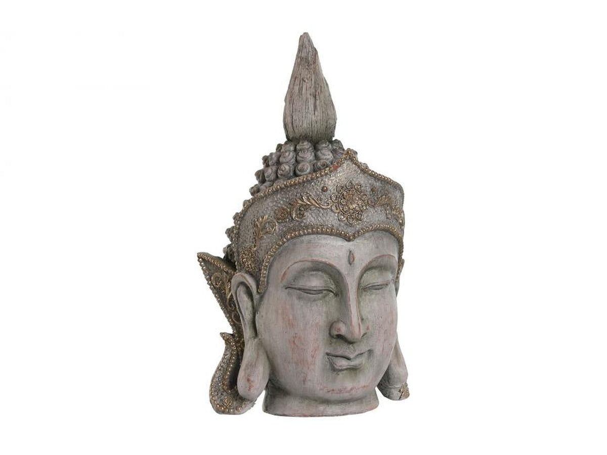 Statua balinese  28x23x46cm in magnesio di colore grigio