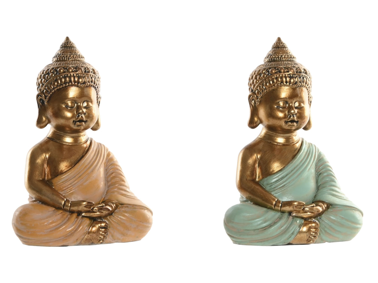 Statua budda  9x6x13cm in resina in 2 modelli assortiti