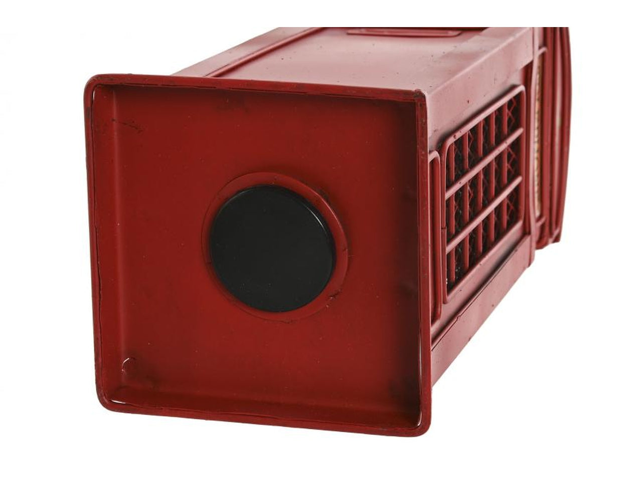 Salvadanaio  cabina rosso in metallo 12x12x28,5cm