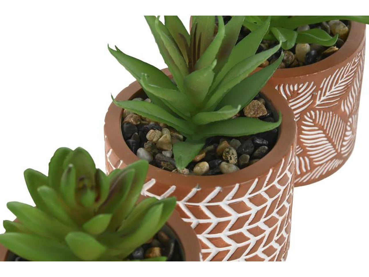 Pianta con vaso in cemento 7,5x7,5x16,5cm