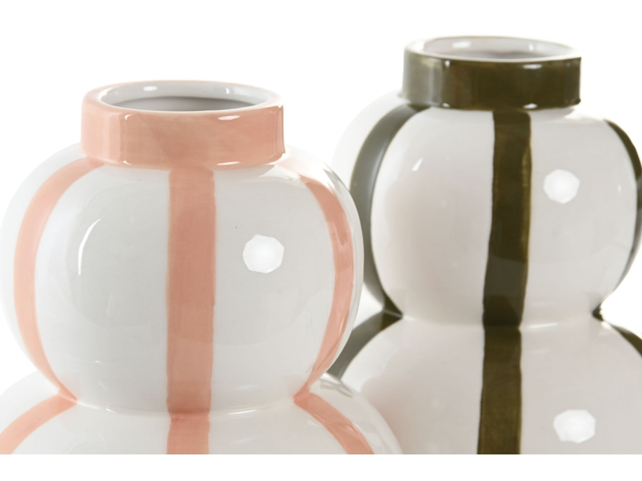 Vaso in ceramica 15x15x20cm in 2 modelli assortiti