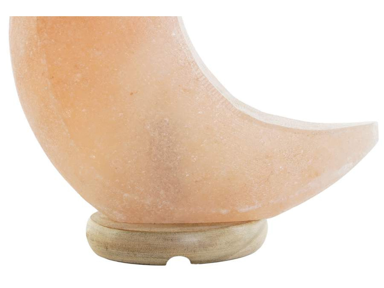 Lampada da tavolo a forma di luna in acacia 20x10x23cm