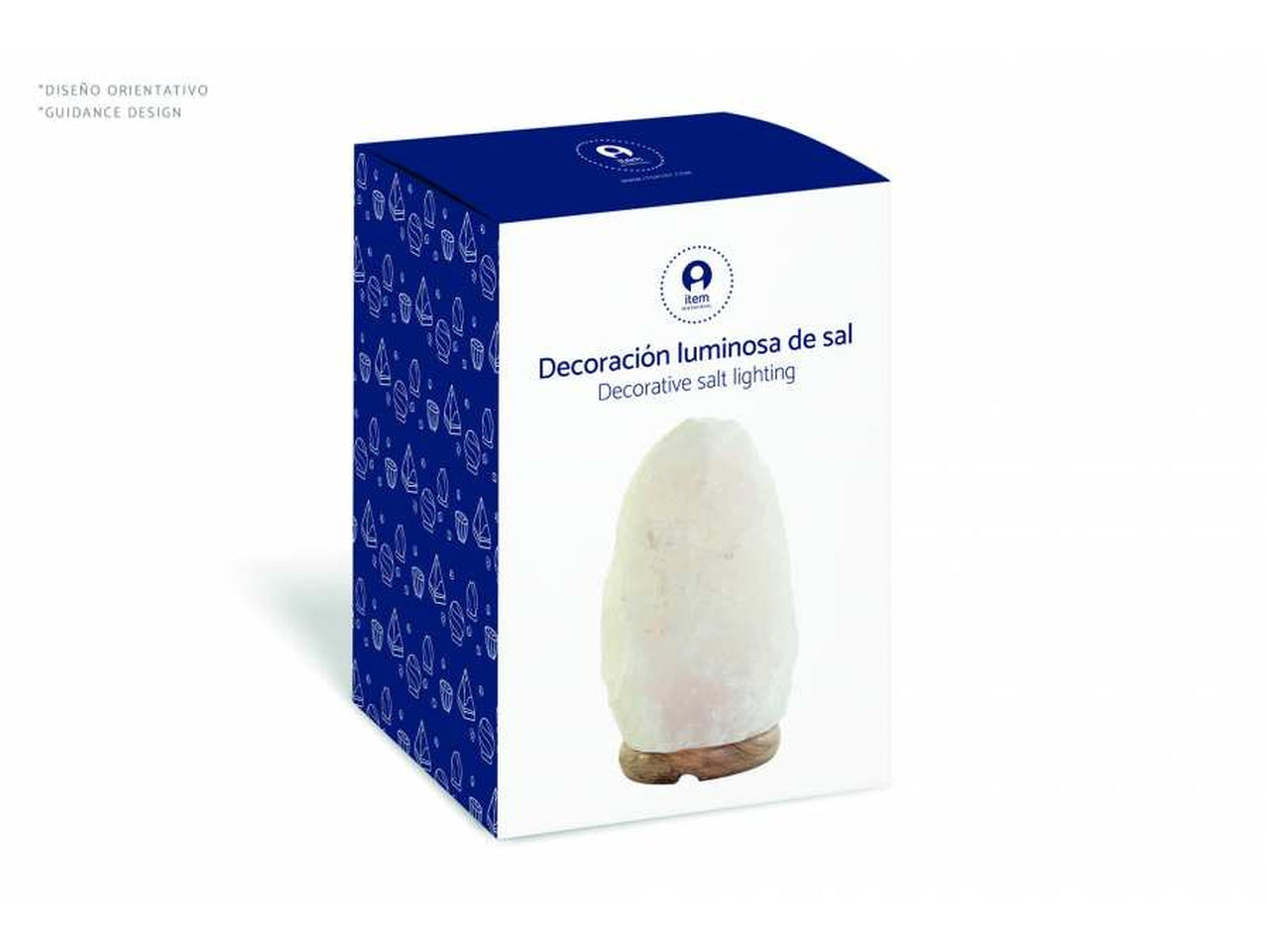 Lampada da tavolo a forma di luna in acacia 20x10x23cm