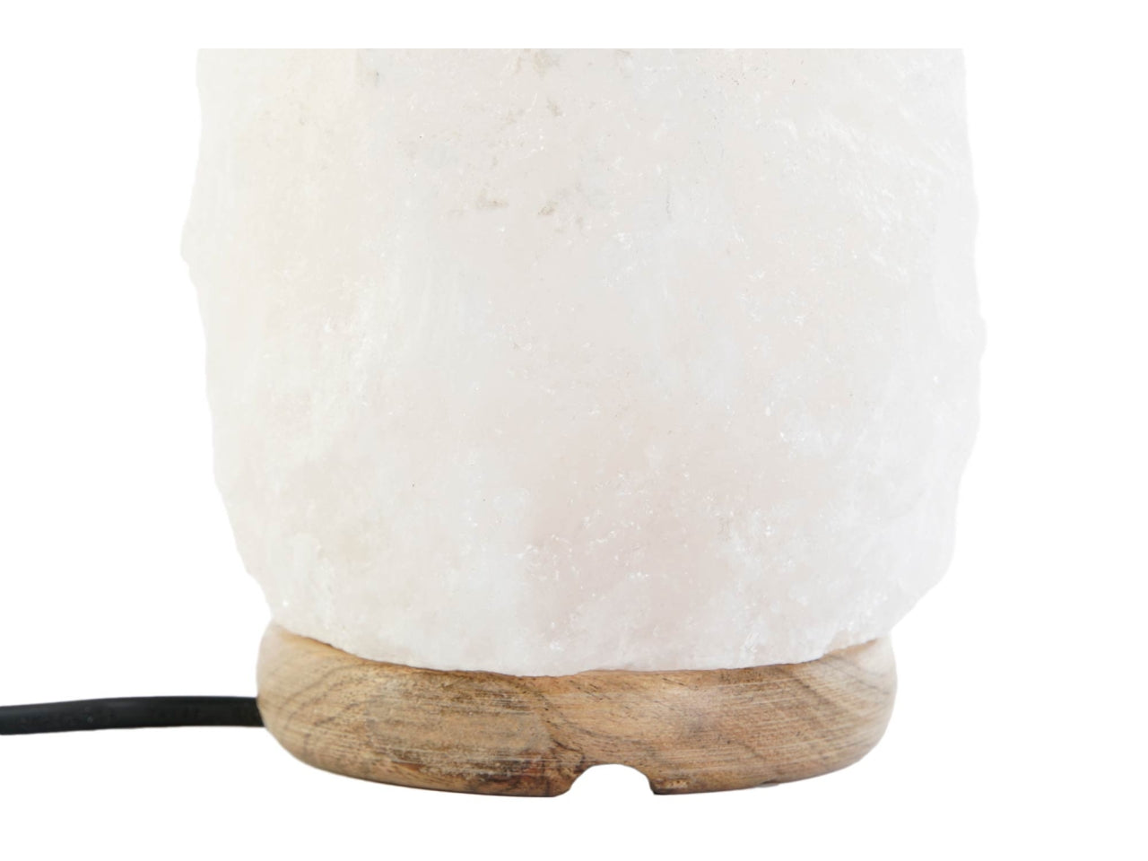 Lampada da tavolo a forma di roccia in  acacia 12x9x20cm