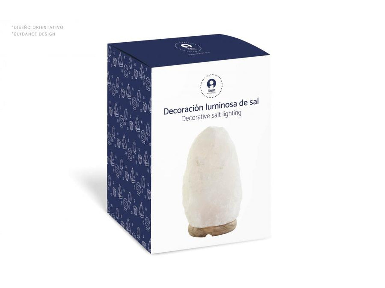 Lampada da tavolo a forma di roccia in  acacia 12x9x20cm