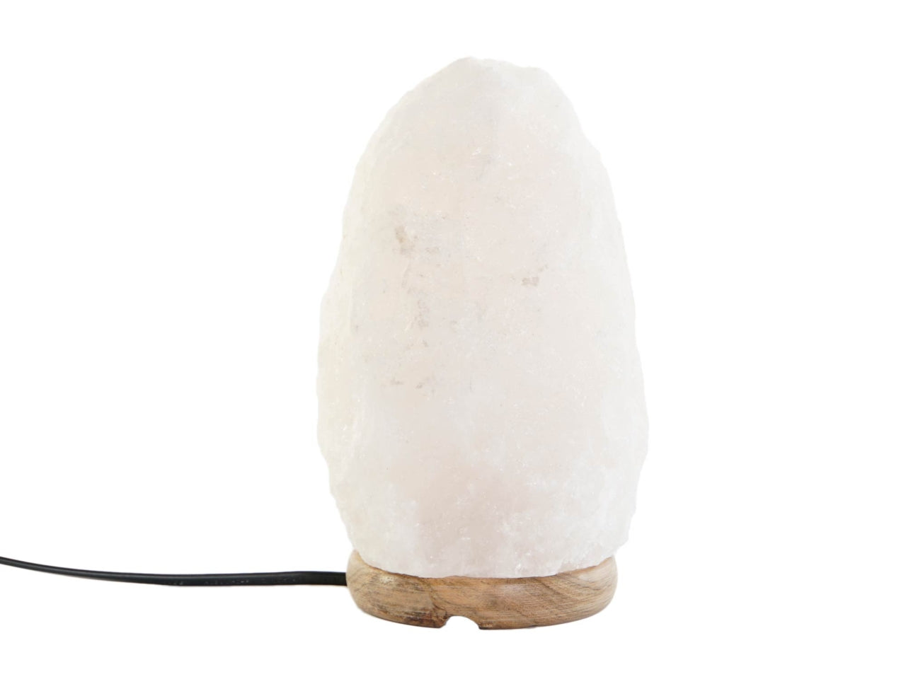 Lampada da tavolo a forma di roccia in  acacia 12x9x20cm