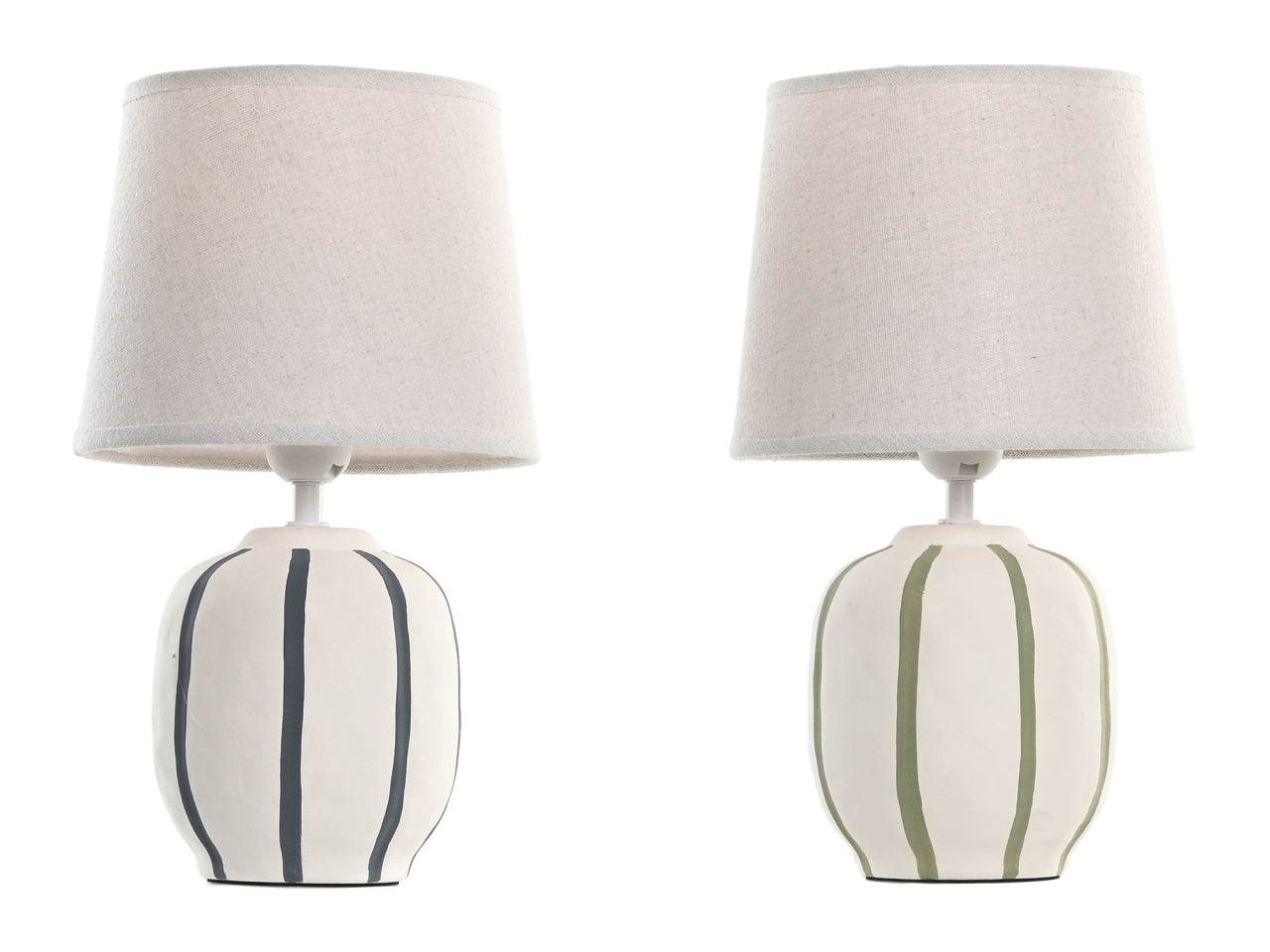 Lampada da tavolo in ceramica 20x20x34cm in 2 modelli assortiti