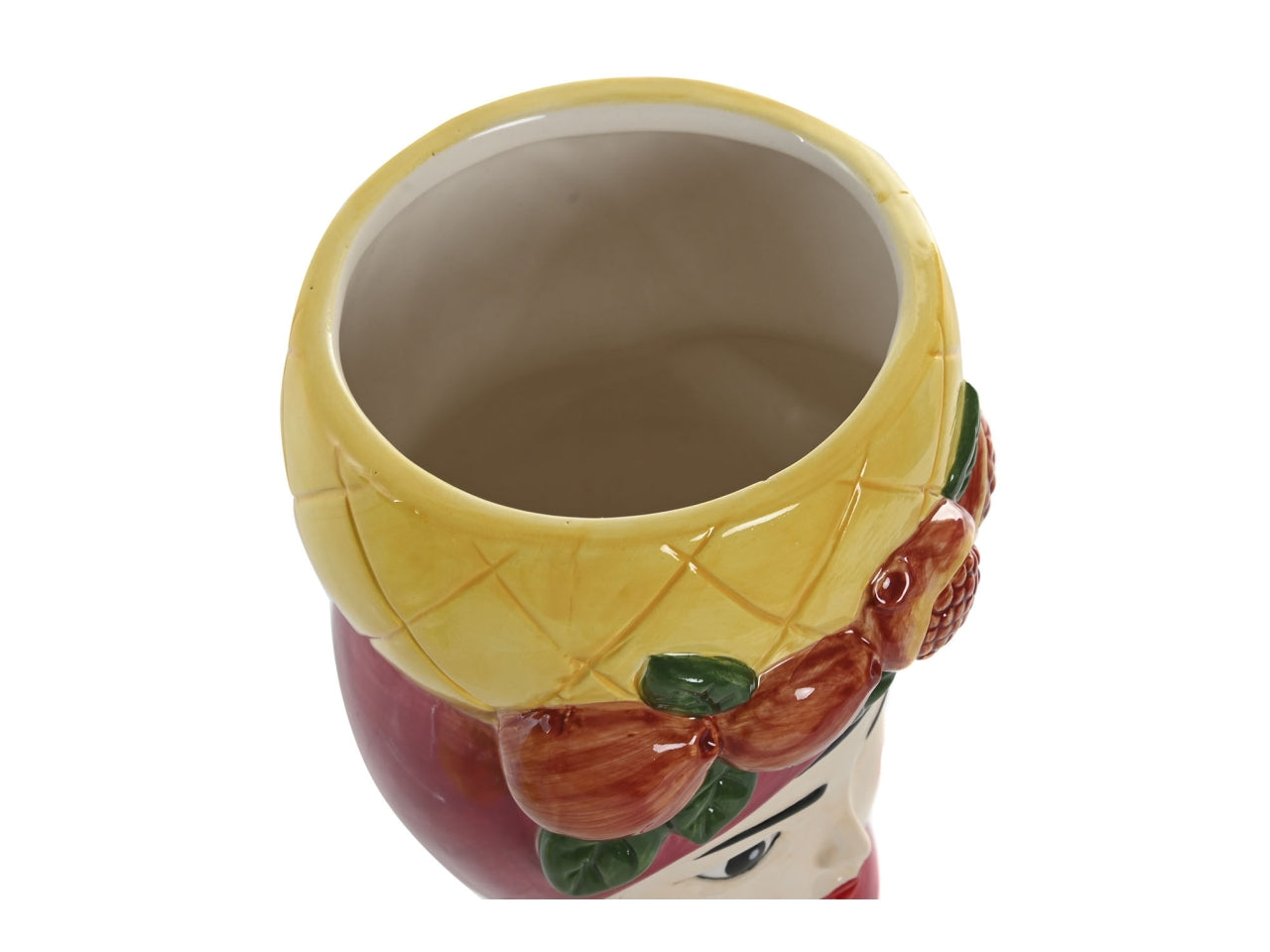 Fioriera disegno ragazza in ceramica 13x13x22cm in 2 modelli assortiti