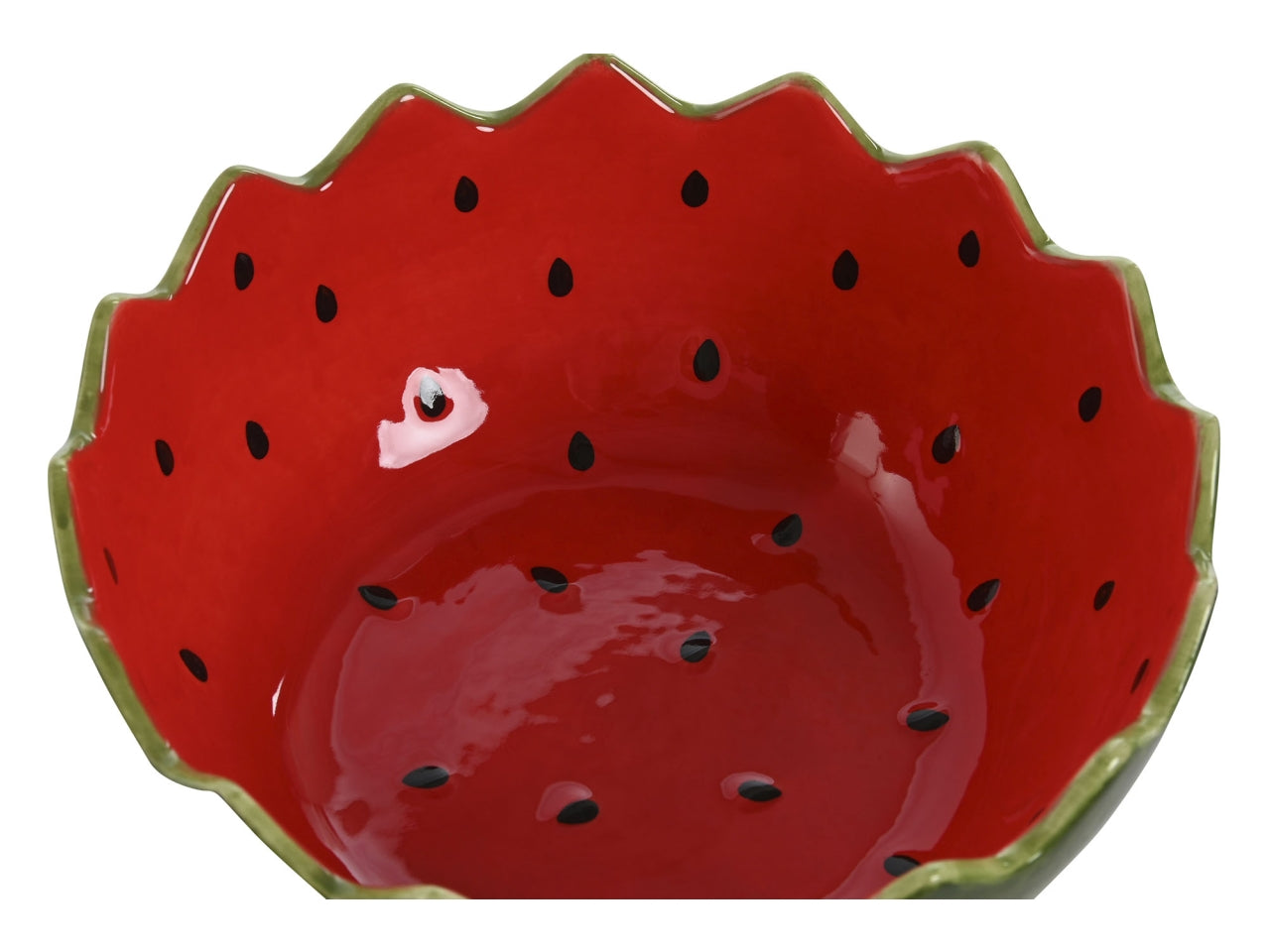 Ciotola anguria verde in gres porcellana 15x15x6,5cm