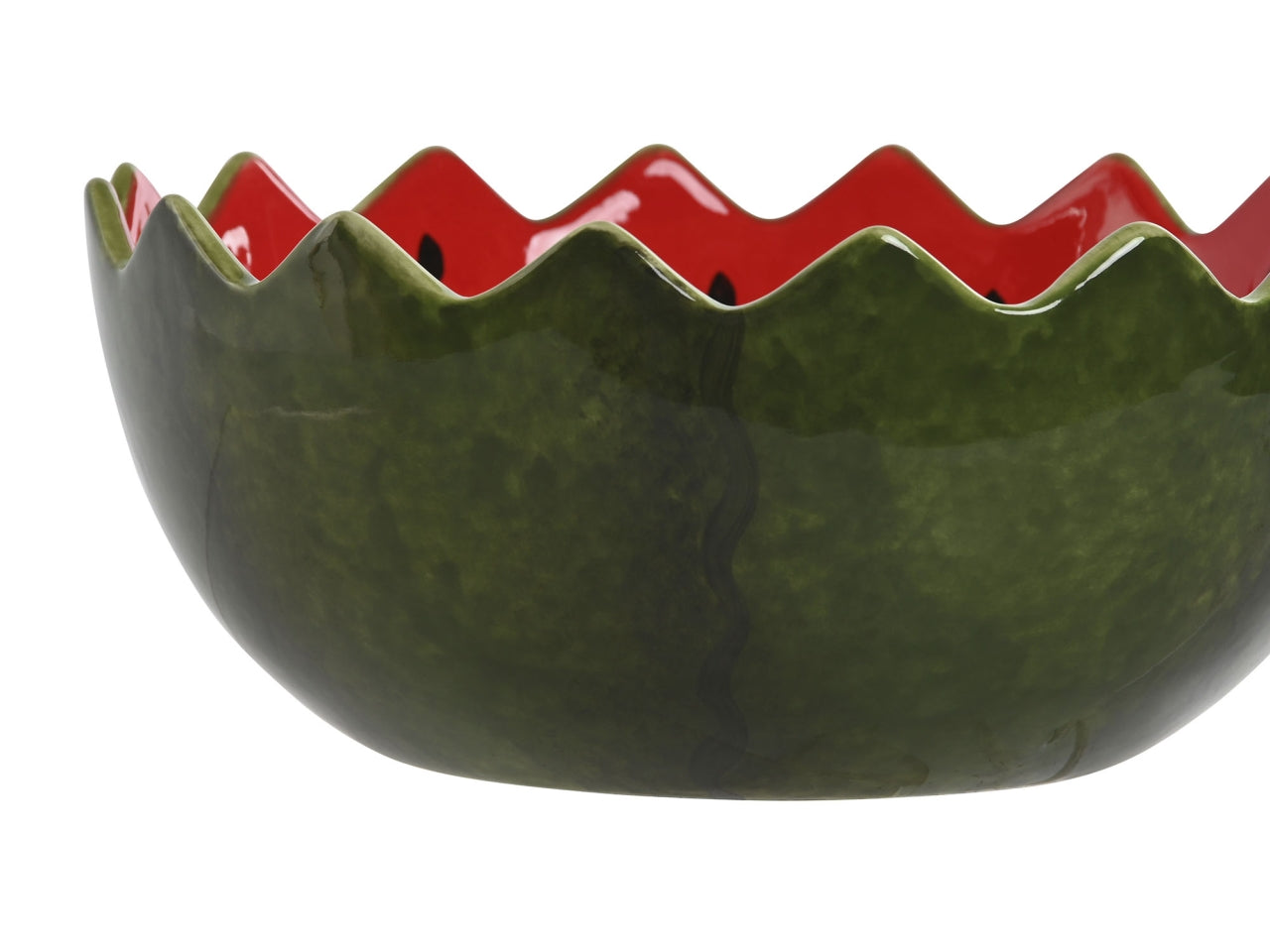 Ciotola anguria verde in gres porcellana 15x15x6,5cm