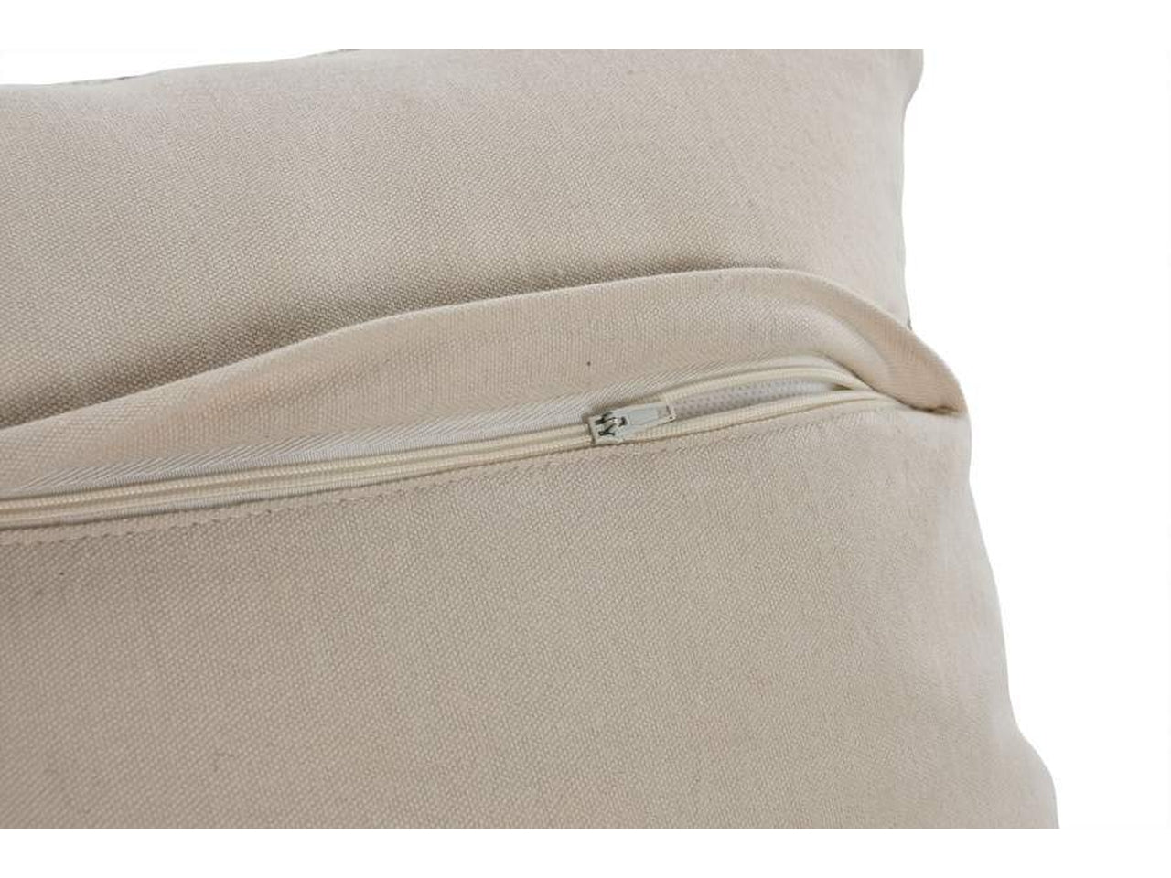 Cuscino in cotone iuta 45x45cm di colore beige