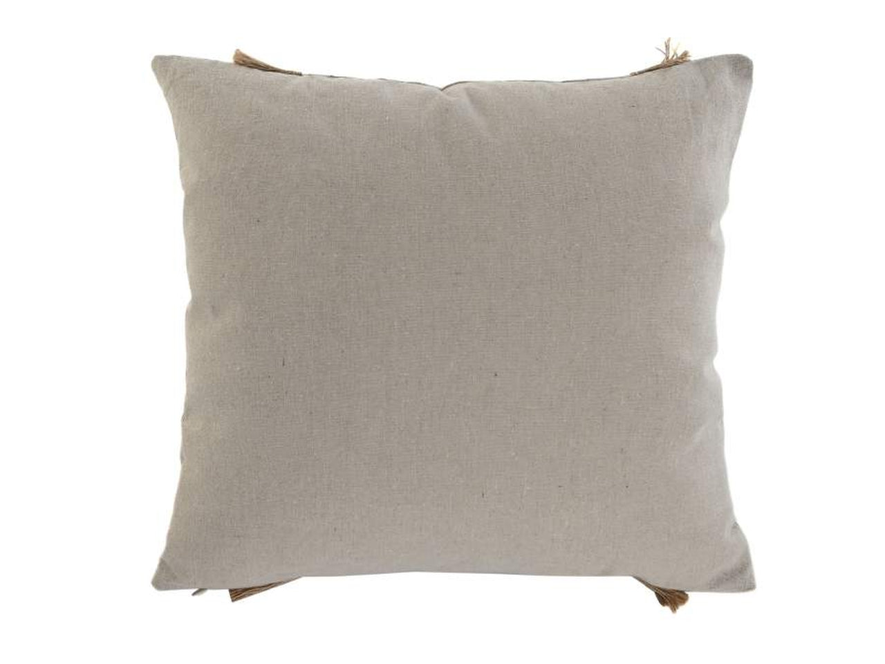 Cuscino in cotone iuta 45x8x45cm di colore bianco