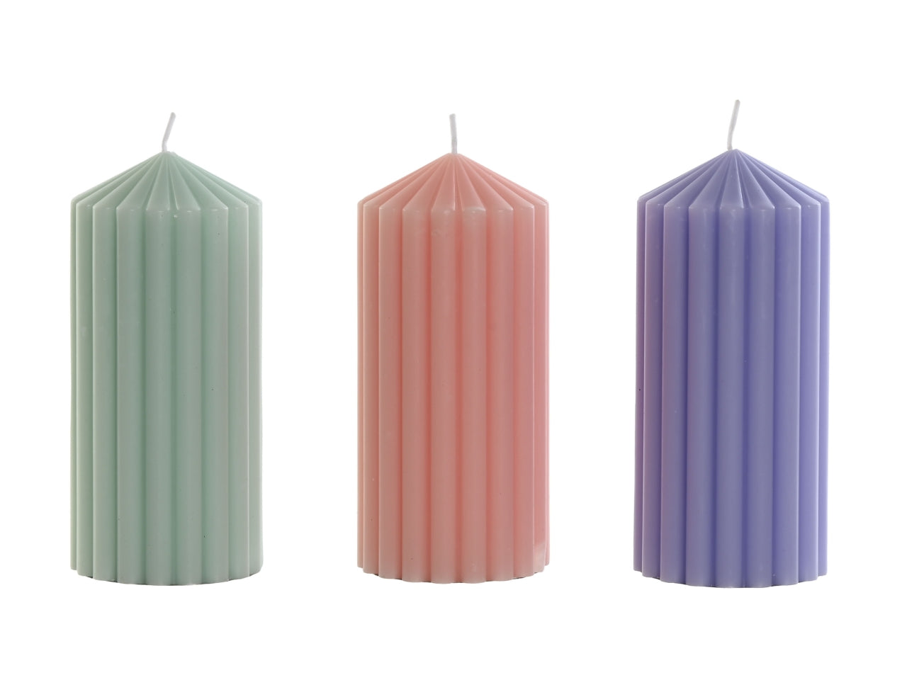 Candela cera profumata 450gr 7x7x15cm in 3 modelli assortiti