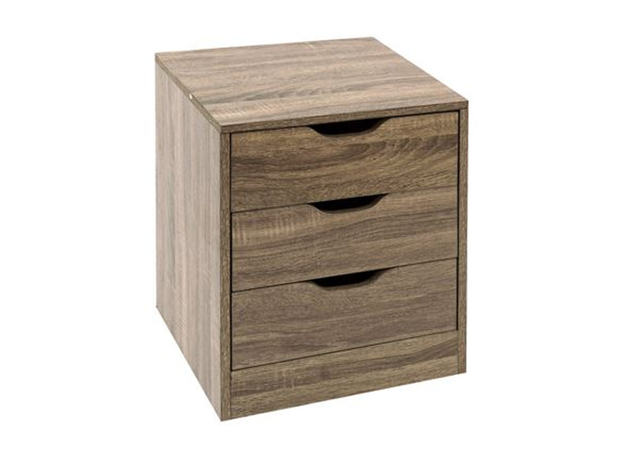 CASSETTIERA COLORE ROVERE CHIARO C/3 CASSETTI H.50X40X35CM