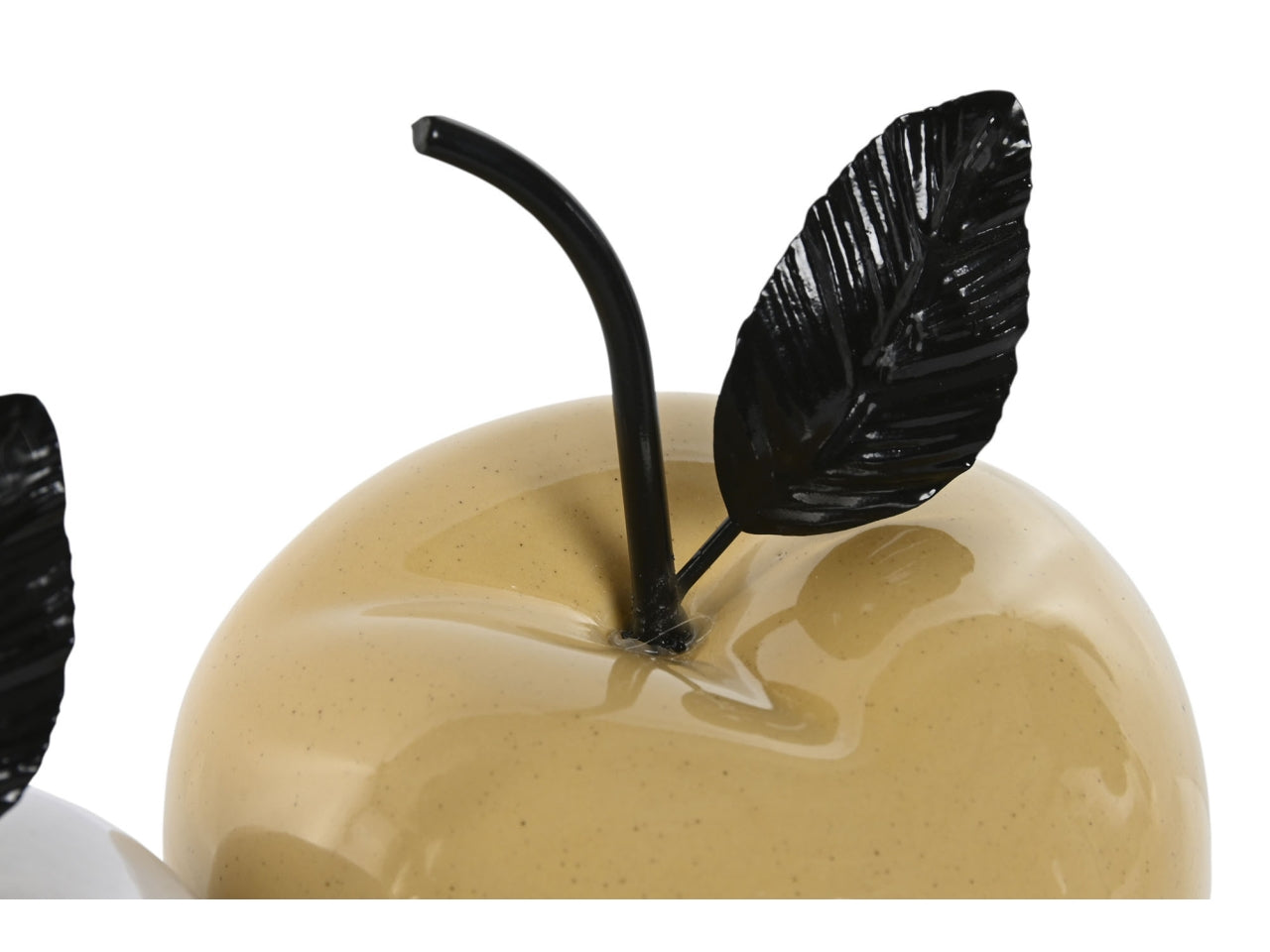 Mela in porcellana e metallo 12x12x15,5cm in 3 modelli assortiti