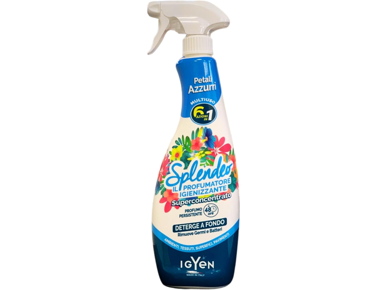 Splendeo igienizzante spray 750ml petali azzurri $