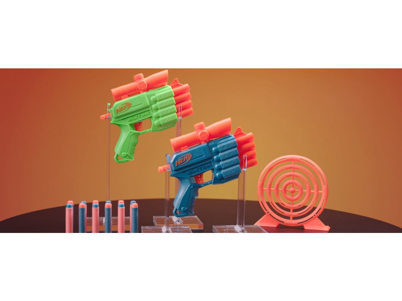 Nerf elite 2,0 face of target set 2 pistole con bersaglio