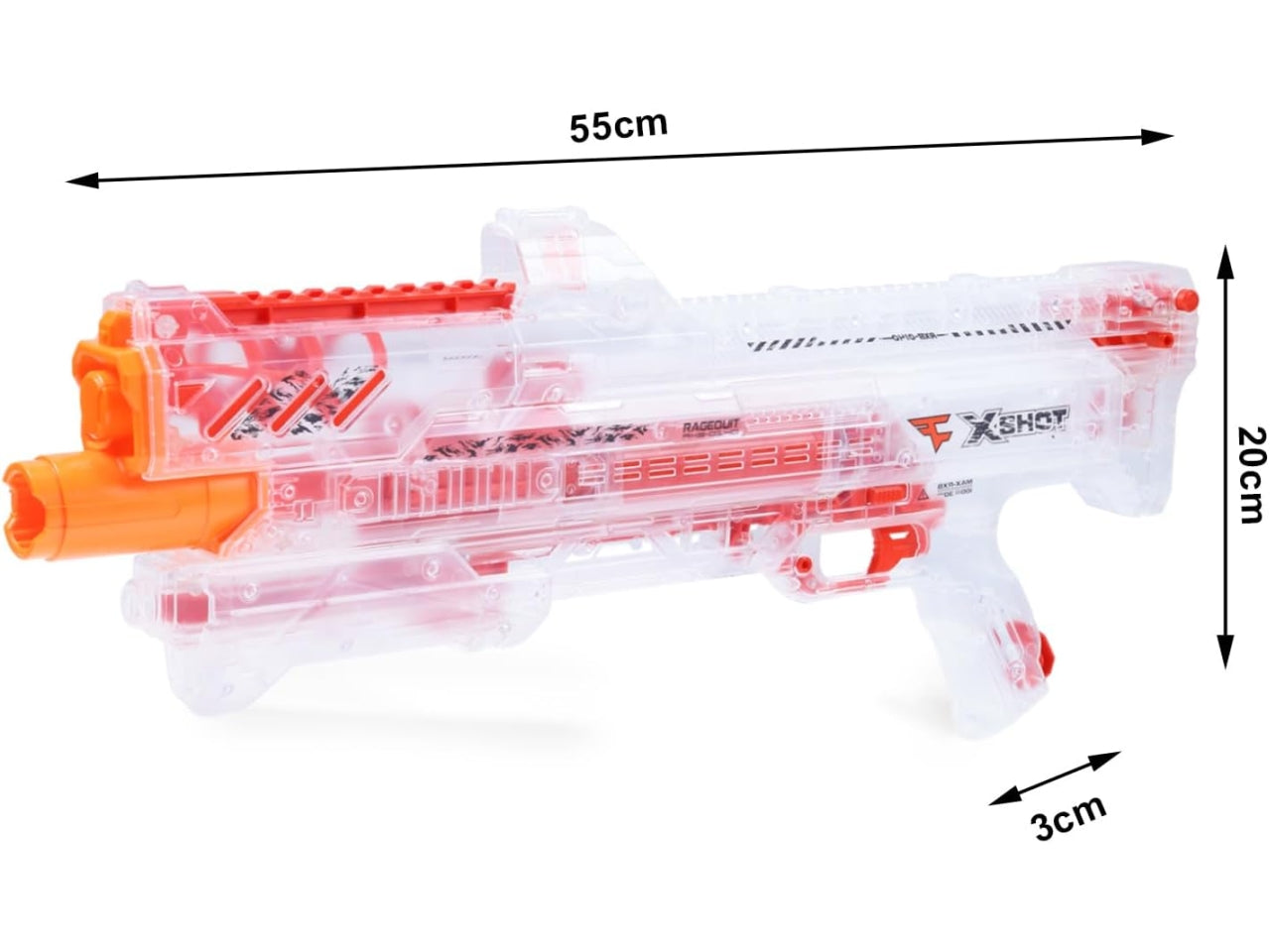 X-shot chaos ragequit fucile con palline soft