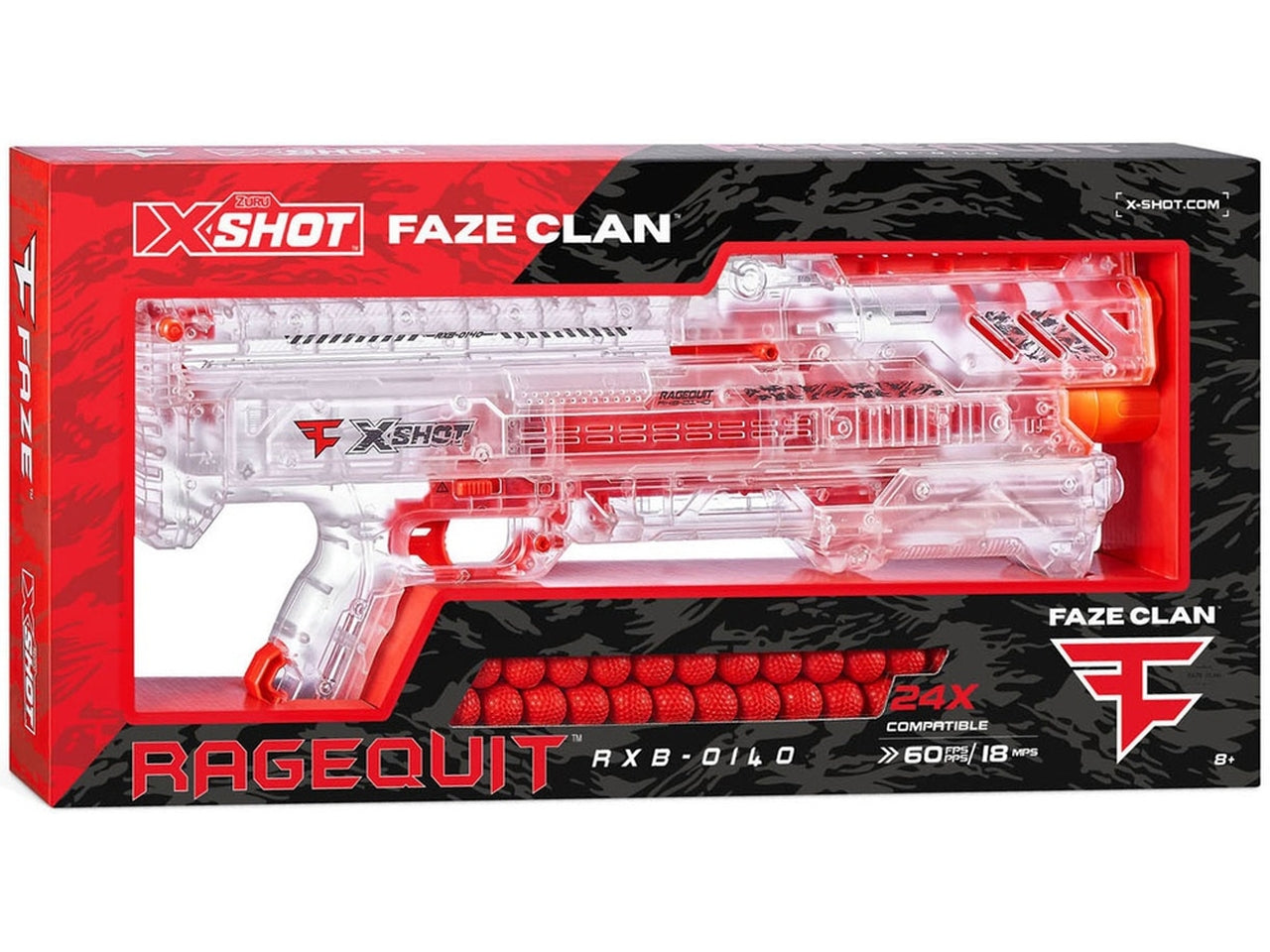 X-shot chaos ragequit fucile con palline soft