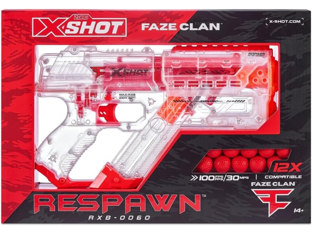 X-shot chaos respawn faze fucile con palline soft