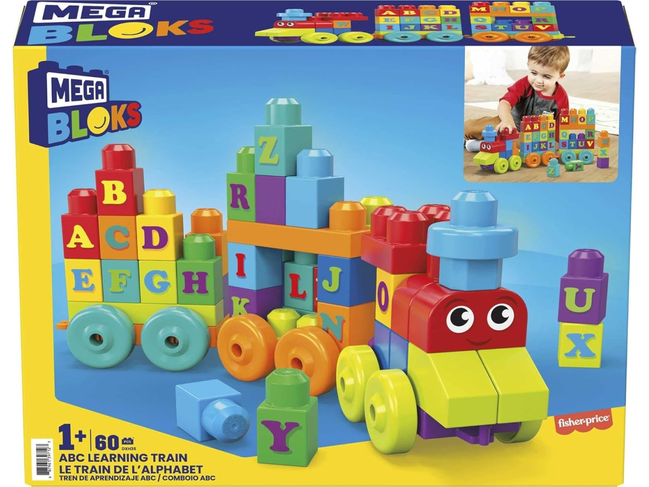 Mega block treno didattico abc