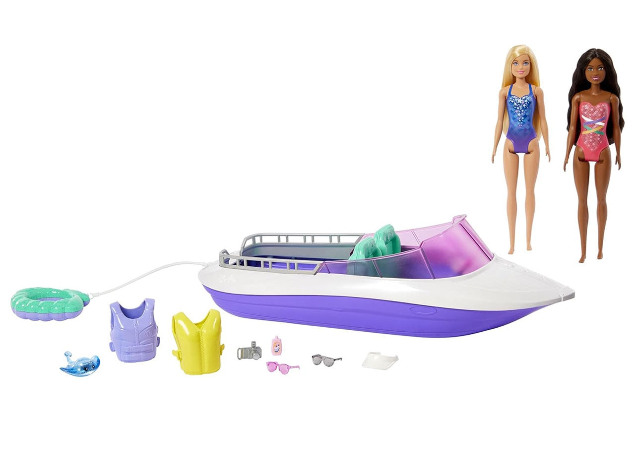 Barbie mermaid power barca con 2 bambole