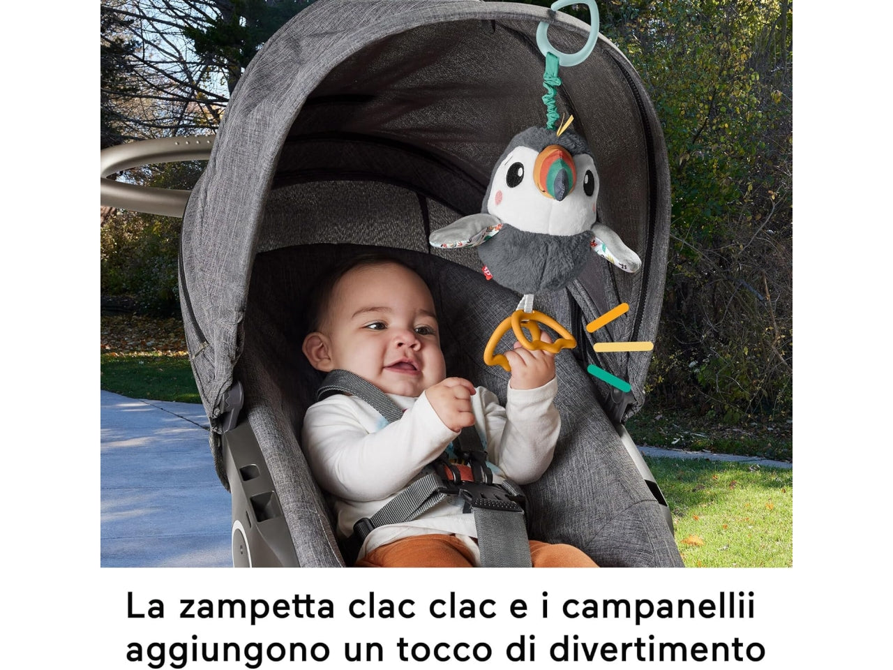 Tucano flap'ngo fisher price per passeggino con suoni