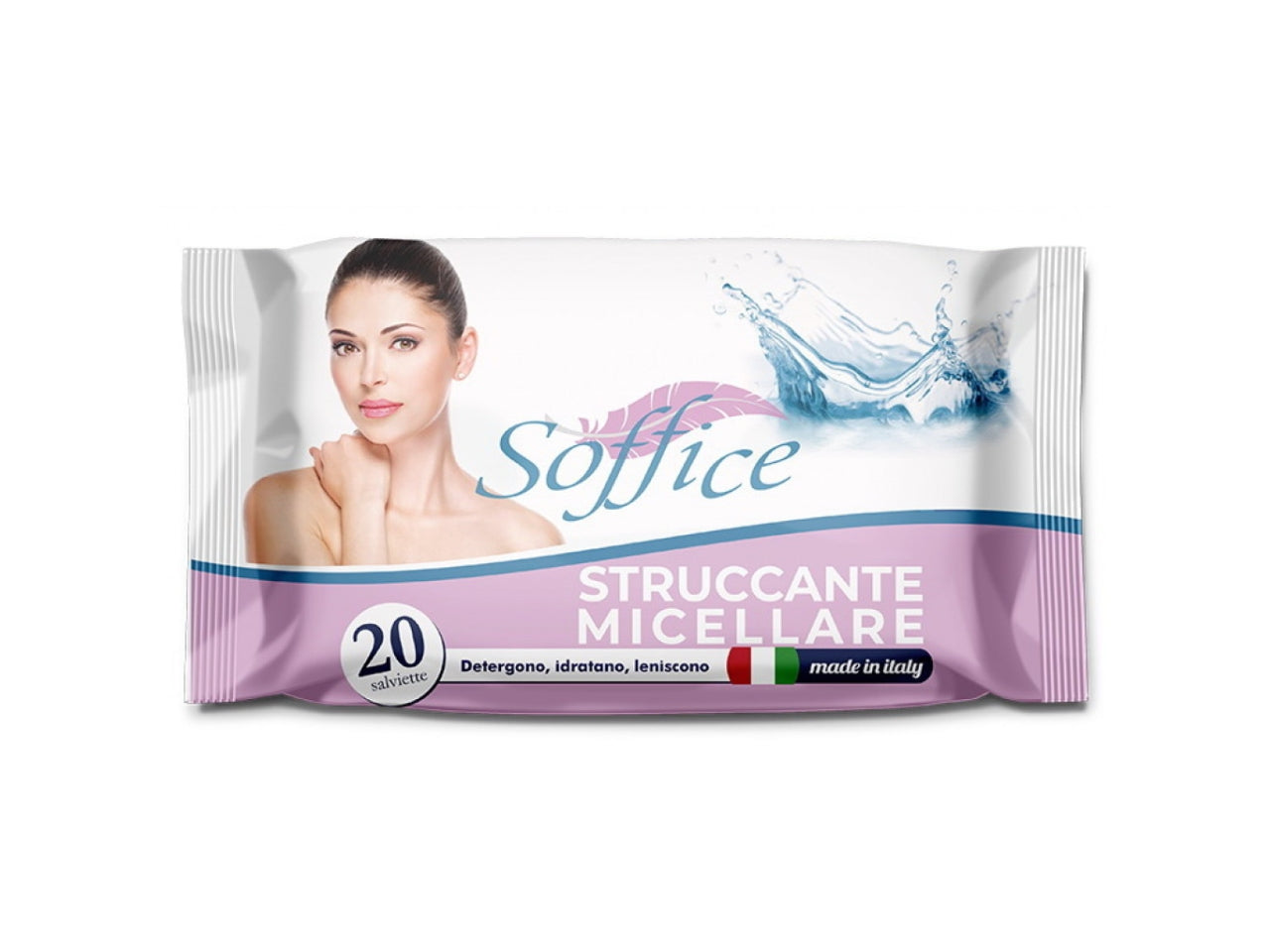 Confezione di 20 salviettine struccanti micellari