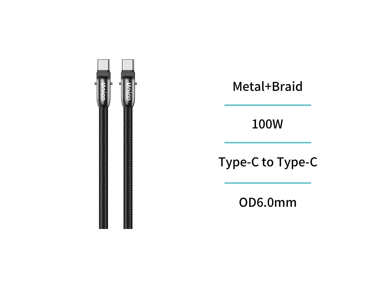 Cavo dati da polso multifunzionale in lega di zinco 2 in 1 C to C 100W 0,25 m