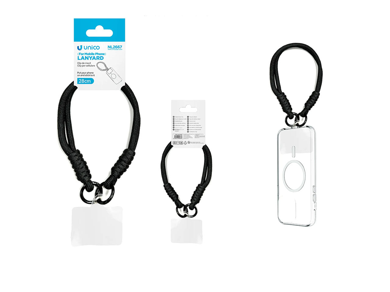 Set di cordini per cellulare con colori a contrasto Dopamine da 12 pezzi