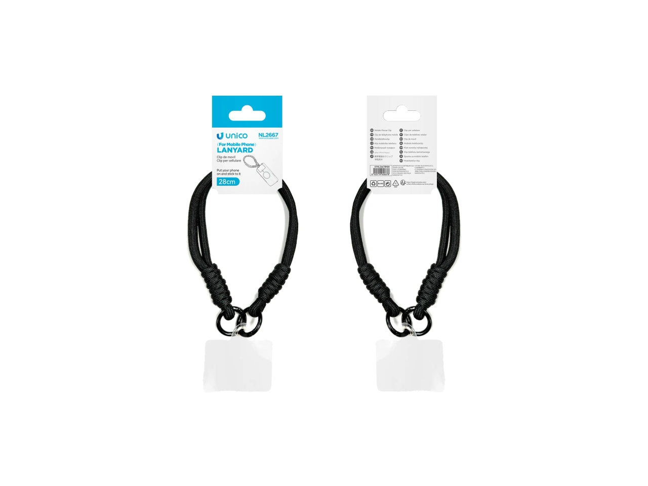 Set di cordini per cellulare con colori a contrasto Dopamine da 12 pezzi