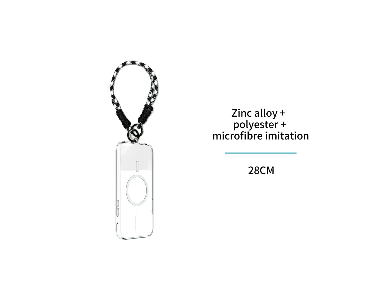 Set di cordini per cellulare con colori a contrasto Dopamine da 12 pezzi