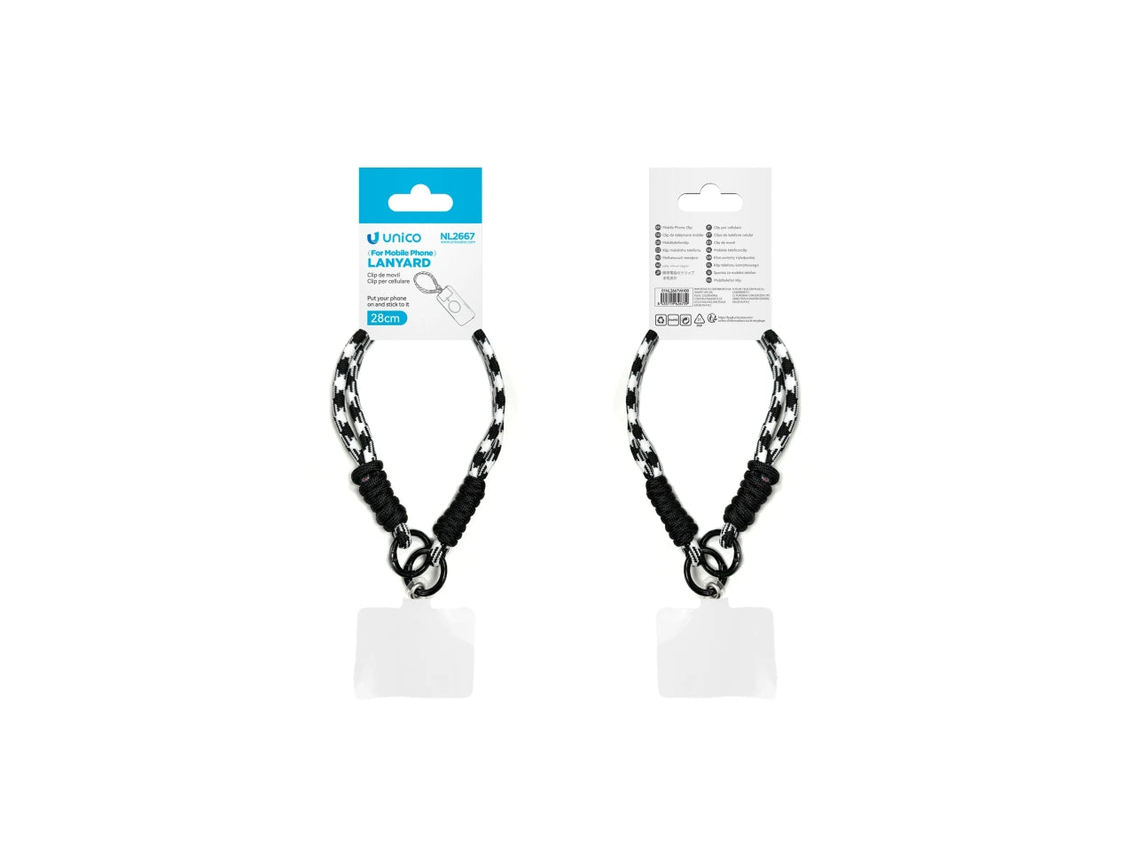 Set di cordini per cellulare con colori a contrasto Dopamine da 12 pezzi